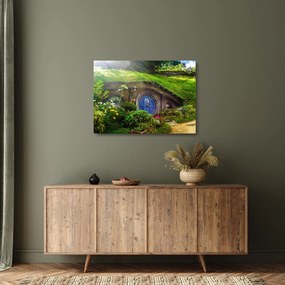Kép - Hobbitfalva (üvegen) (70x50 cm)