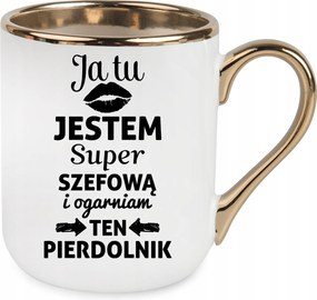 Mesteri Bögre Elegáns Arany Főnök Ajándék Születésnap Karácsony+csomagolás