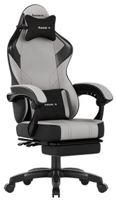 Gamer szék space 3.7 lábtartóval szürke