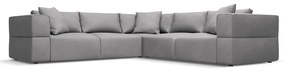 Világosszürke sarokkanapé (variálható) Esther – Milo Casa