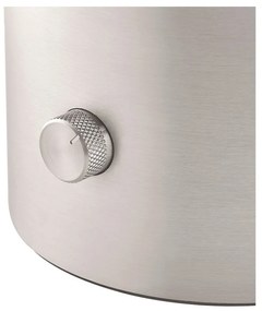 Ezüstszínű alumínium LED asztali lámpa üveg búrával (magasság 32 cm) Iris – Blomus