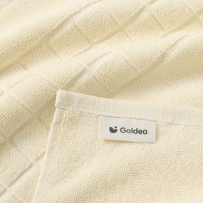 Goldea frottír fürdőszobai szőnyeg mozaika – krémszínű 50 x 70 cm