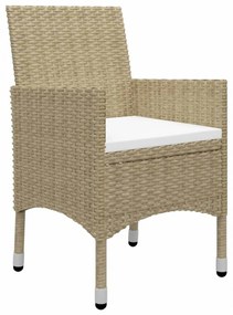 7 részes bézs kerti étkezőgarnitúra