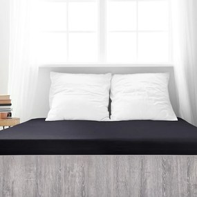 4Home Mako jersey lepedő fekete, 180 x 200 cm