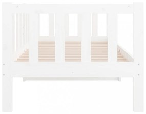 fehér tömör fenyőfa kanapéágy matrac nélkül 80 x 200 cm