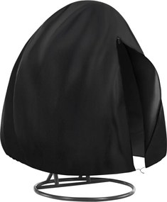 Védőhuzat kétszemélyes függő fotelhez, fekete, KRYTO TYP 2