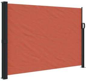 terrakotta behúzható oldalsó napellenző 140 x 600 cm