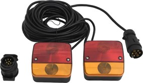 vidaXL 2 db piros utánfutólámpa klasszikus izzóval 10,5x5x9,5 cm 12 V
