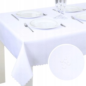 Abrosz Asztalra Fehér 220x120 wz.1 Foltálló Keresztelő Esküvő
