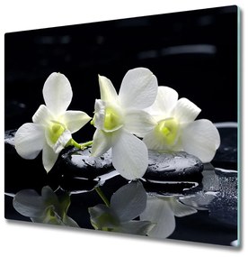 Üveg vágódeszka Orchidea 60x52 cm