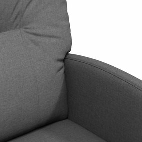 Kerekes Étkező Székek 2 pcs Sötétszürke 57 x 67 x 95 cm szövet