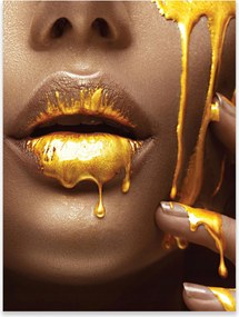 Fali Poszter Női Arc Száj Hálószoba Nappali Keret Nélkül 70x50