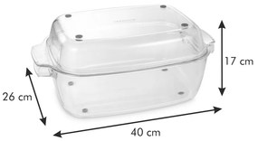 Üveg sütőedény 26x40 cm GrandChef – Tescoma