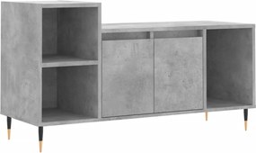 vidaXL betonszürke szerelt fa TV-szekrény 100 x 35 x 55 cm