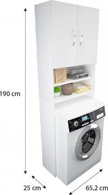 Usi Mosógép szekrény fehér
