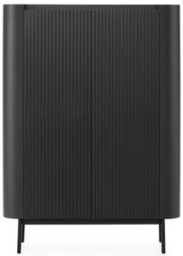 Fekete szekrény 100x140x40 cm Willa – MOME