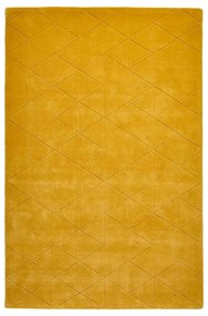 Kasbah mustársárga gyapjú szőnyeg, 150 x 230 cm - Think Rugs