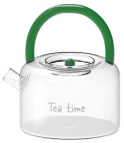Modern Boroszilikát hőálló üveg teáskanna 900 ml Tea Time