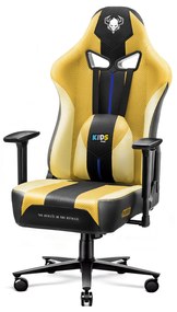 Diablo X-Player 2.0 szövet gamer szék gyerekeknek Kids méret: dark sunflower / sárga Diablochairs