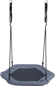 Ecotoys Hatszögletű hinta Gólyafészek Szürke (átmérő 92 cm)