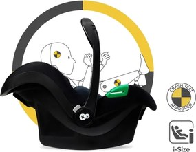 KINDERKRAFT - Kombinált babakocsi 3in1 ESME Sand bézs + autósülés MINK PRO