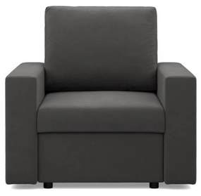 Zeus fotel, egyenes kartámasz, szövet anyag, hab töltet, szürke