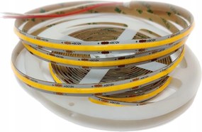 Szalag 12V Cob 320 Led IP20 meleg fehér 8mm 8W 3000K 1m