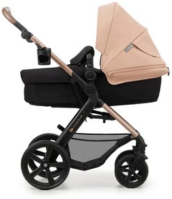 KINDERKRAFT - Kombinált babakocsi 3in1 MOOV 2 Sand bézs + autósülés MINK PRO