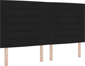vidaXL Fejtámla Fekete 180 cm szövet