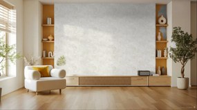 Zambaiti Parati Casa Chic Fiori fehér-gyöngyház virágos texturált vlies tapéta – Z20126