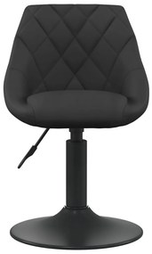 Fekete bársony étkezőszék