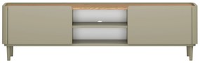 Elivo TV állvány 170 cm fém lábakon - eukaliptusz / baltic dune tölgy