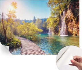 DekoratĂv ĂntapadĂłs TapĂ©ta Divatos MintĂĄk TermĂ©szetes tĂĄj 152x104 cm