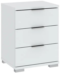 Háromfiókos Kis Szekrény Fehér Színben. PRAGA 42x46x61 cm.