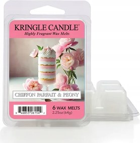 Chiffon Parfait &amp; Peony Kringle Candle illatosított viasz 64 gramm