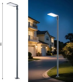 Brilagi-LED kültéri lámpa oszloppal és csuklóval, 4 m URBANLIGHT LED/200W/230V antracit IP65