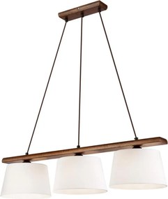 AIDA kábeles csillár 3xE27/60W/230V tölgy/dió