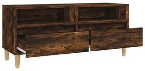 füstös tölgy színű szerelt fa TV-szekrény 100x34,5x44,5 cm