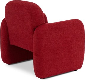 Pihenőfotel bordó színben, bouclé kárpittal TOGO