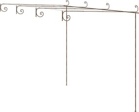 vidaXL antik barna vas kerti pergola 4 x 3 x 2,5 m