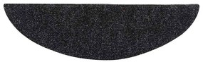 10 db öntapadós lépcsőszőnyeg 56 x 17 x 3 cm fekete félkör alakú