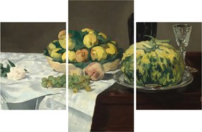 Kép - Edouard Manet, Still Life with Melon and Peaches, reprodukciók (90x60 cm)
