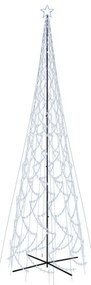 kúp alakú karácsonyfa 3000 hideg fehér LED-del 230 x 800 cm