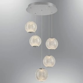 LED csillár sodronyon CREMONA 5xLED/5W/230V 3000K matt króm