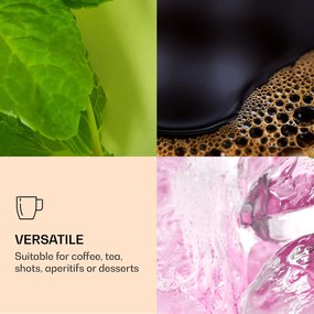 Feelino DUOS, duplafalú poharak, 2 x 80, 310, 400 ml, kanállal