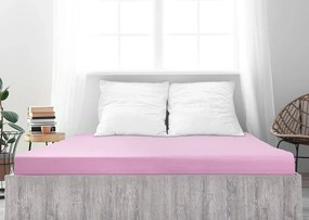 Jersey lepedő mako pamutból LUXORA 180x200 cm rózsaszín