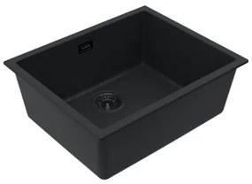 ALVEUS 1150057 - OMNI konyhai mosogató 55x45 cm gránit/fekete