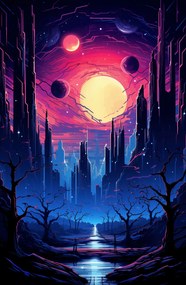 Poszter 53x81cm Csillagváros