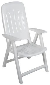 Műanyag napozó szék - fehér