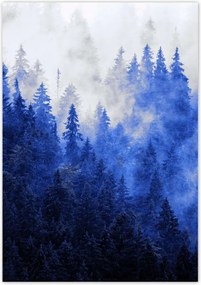 Poszterek 70x100 Kék táj Hegyek